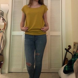Loft yellow blouse